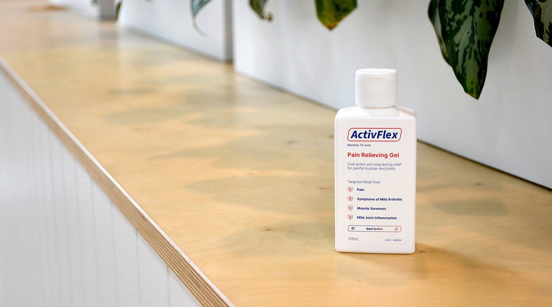 ActivFlex 125ml bottle on bench