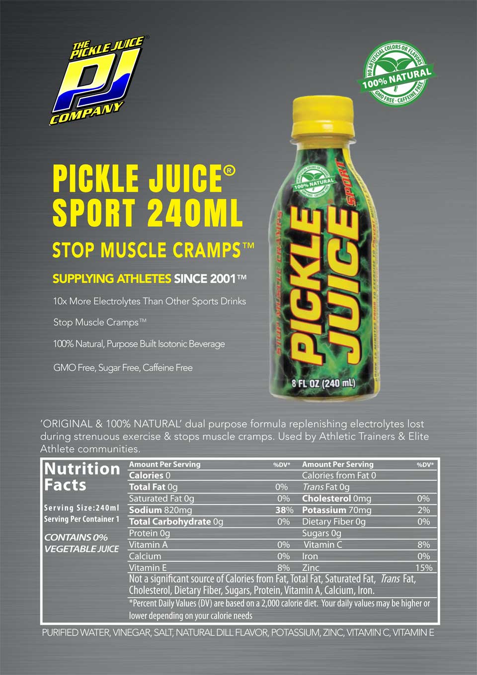 Pickle Juice Flyer